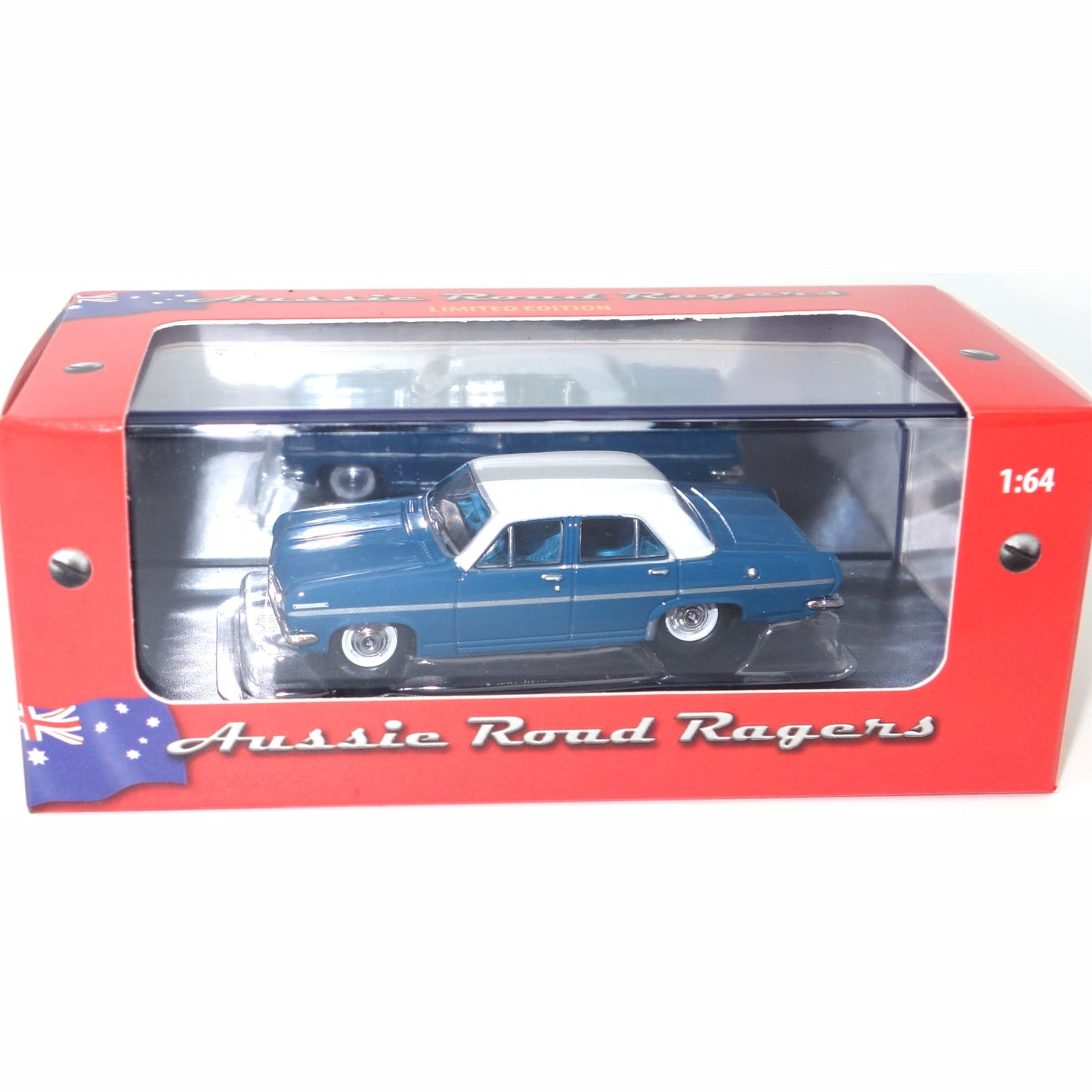 1:64 1968 HR SPECIAL SEDAN - Aqua Blue/White roof