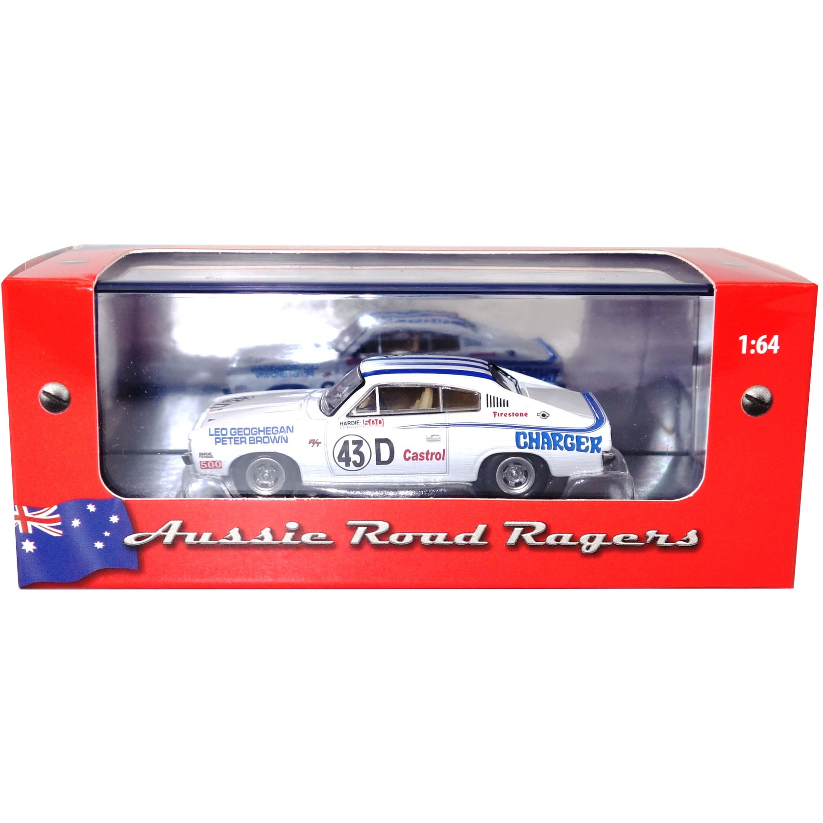 1:64 1972 E38 VALIANT CHARGER R/T - LEO GEOGHEGAN – cooee classics