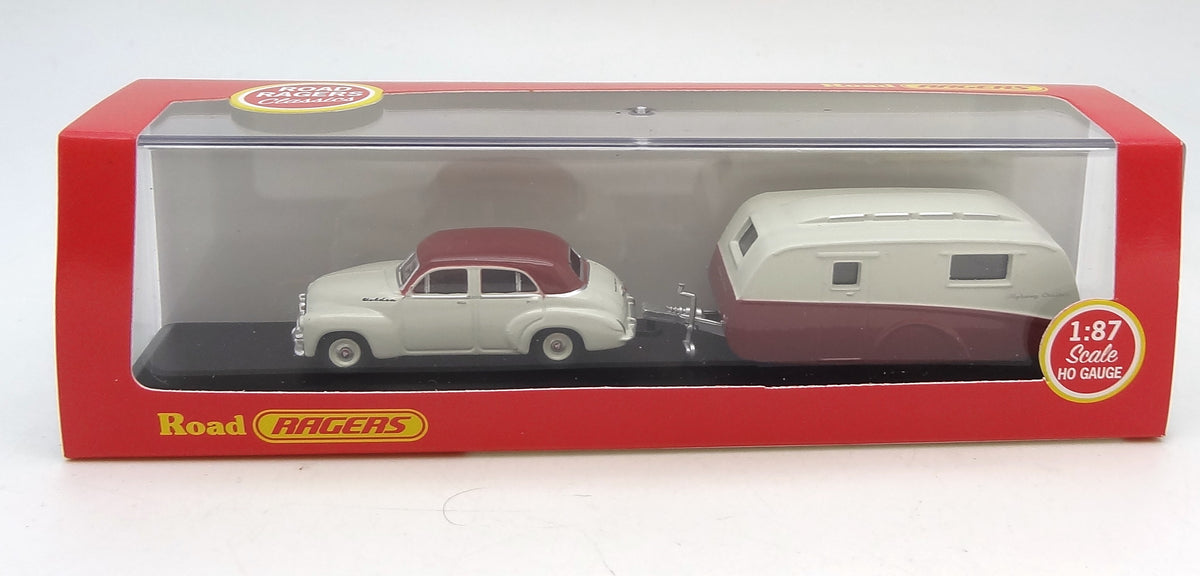 1:87 diecast 1953 FJ sedan with caravan