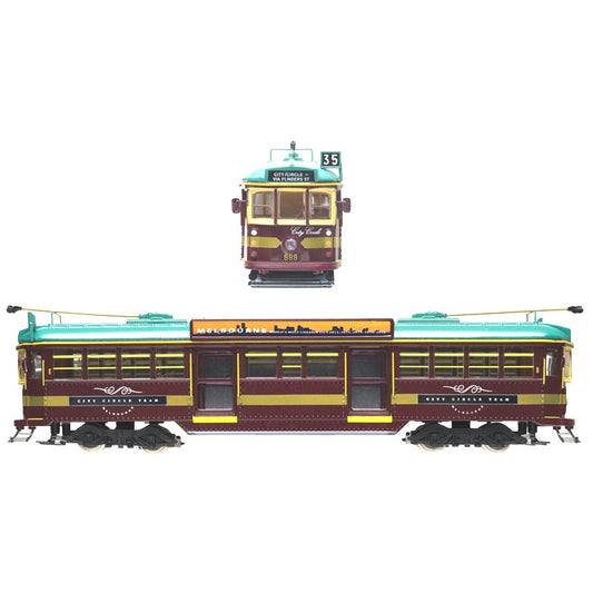 OO GAUGE ELECTRIC City Circle W6 Melbourne Tram 'No. 888'